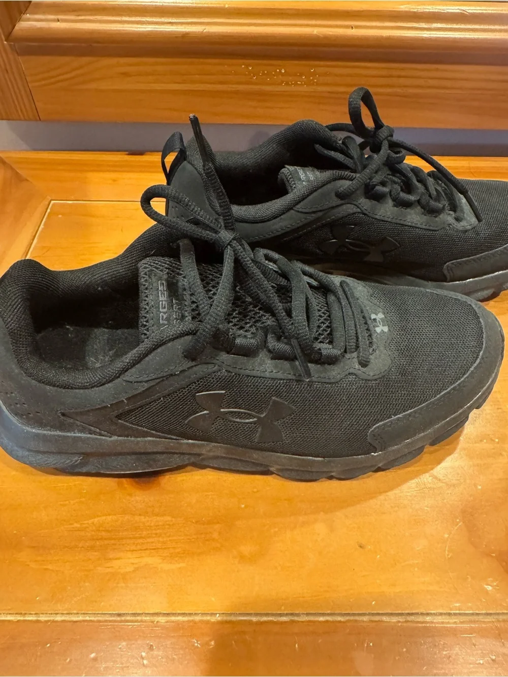 Under Armour Women’s Black Lace-Up Sneakers